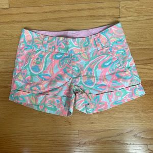Lily Pulitzer Barclay shorts size 00